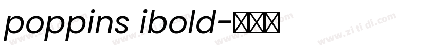 poppins ibold字体转换